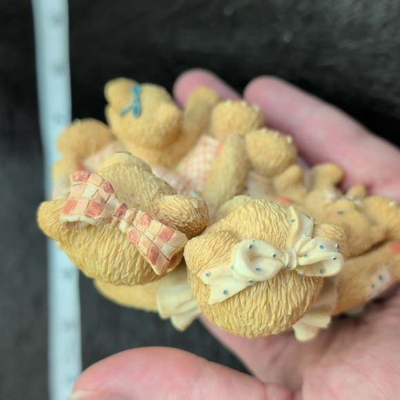 Cherished Teddies Allison & Alexandria Bear Figurine 1995 Enesco - Picture 8 of 10